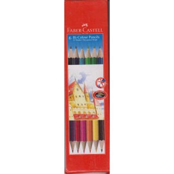 Faber Castell - 6 Bi Colour Pencils (No.FC118106)