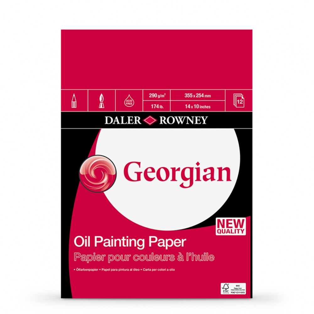 Daler Rowney Georgian Oil Panting Paper 14x10" 