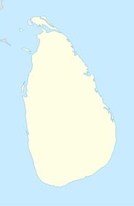 Sri Lanka Outline Map A4 Size