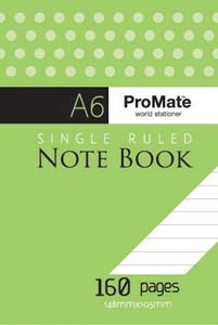Promate A6 Note Book 160 Pages