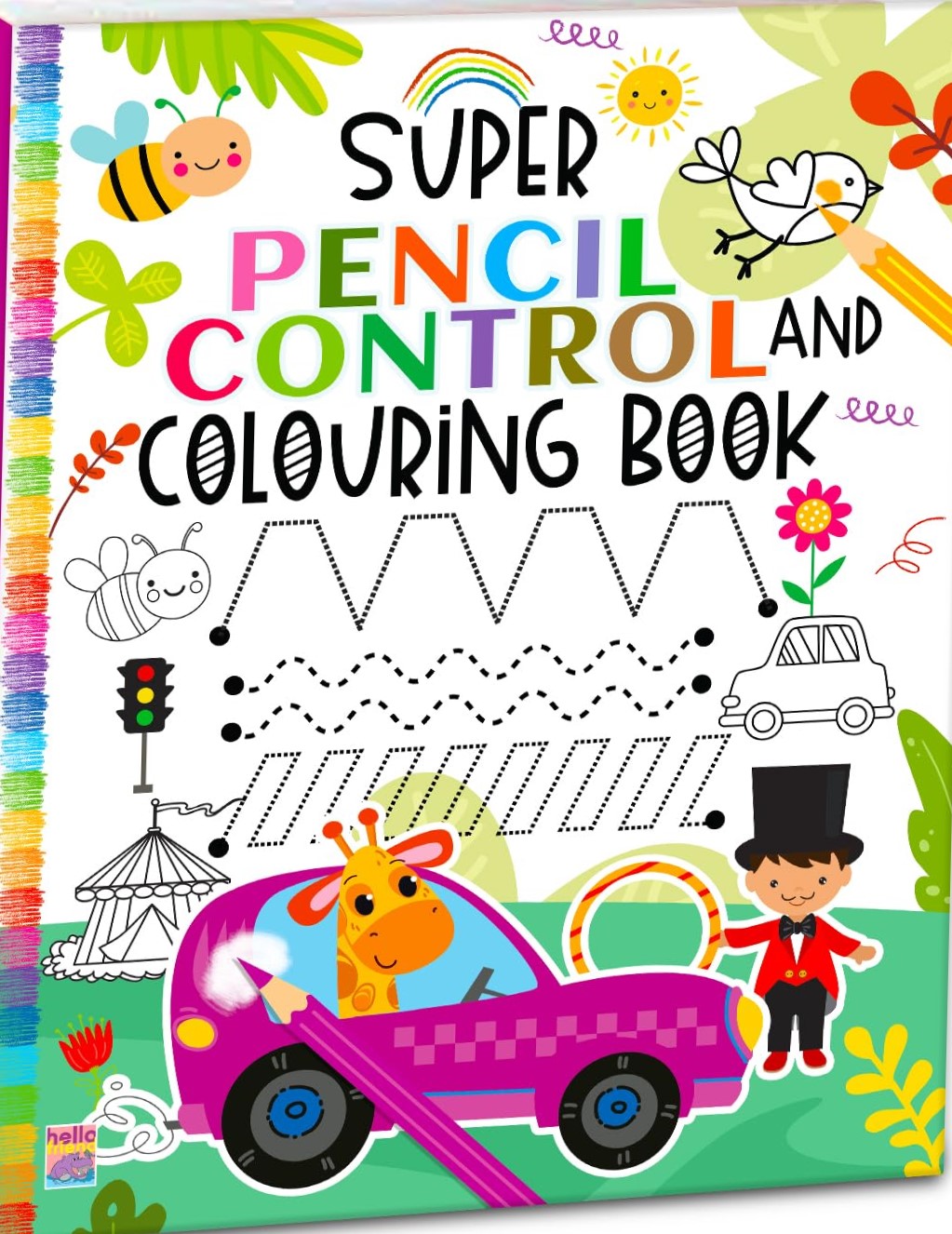 Super Pencil Control and Colouring Book