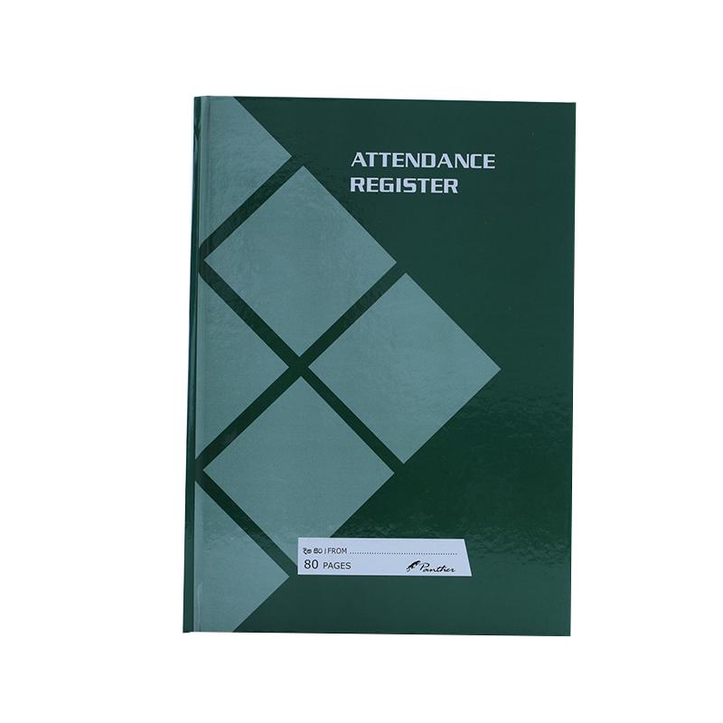 Panther Attendance Register 80 Page