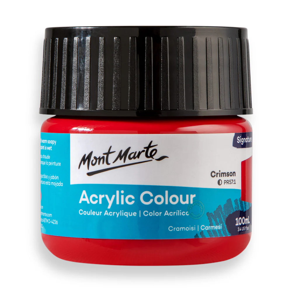 Mont Marte Signature 100ml Acrylic Colour - Crimson