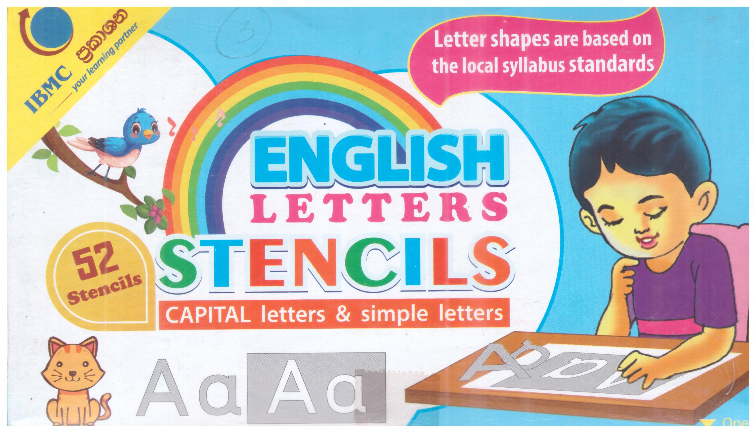 Englisha Letters Stencils