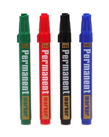Gxin Permanent Marker (Black Blue Red Green)