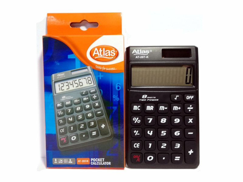 Atlas Pocket Calculator (AT-207-K)