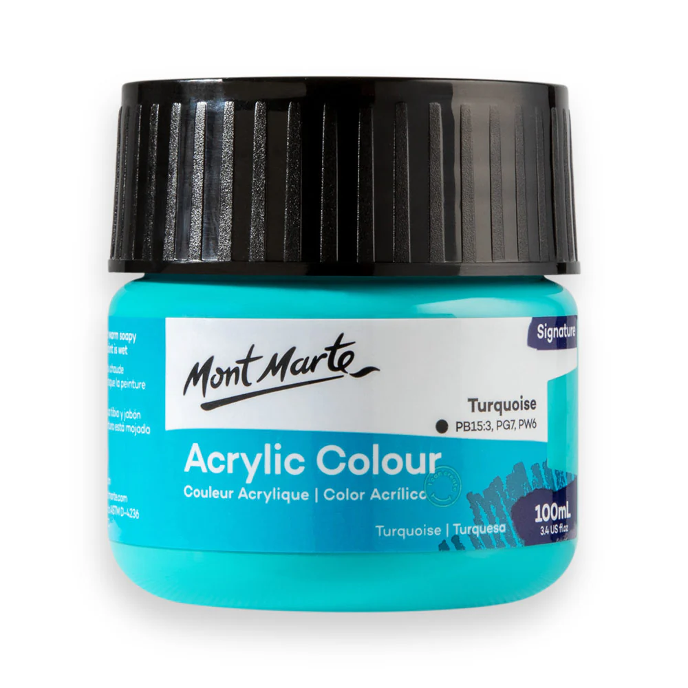 Mont Marte Signature 100ml Acrylic Colour - Turquoise