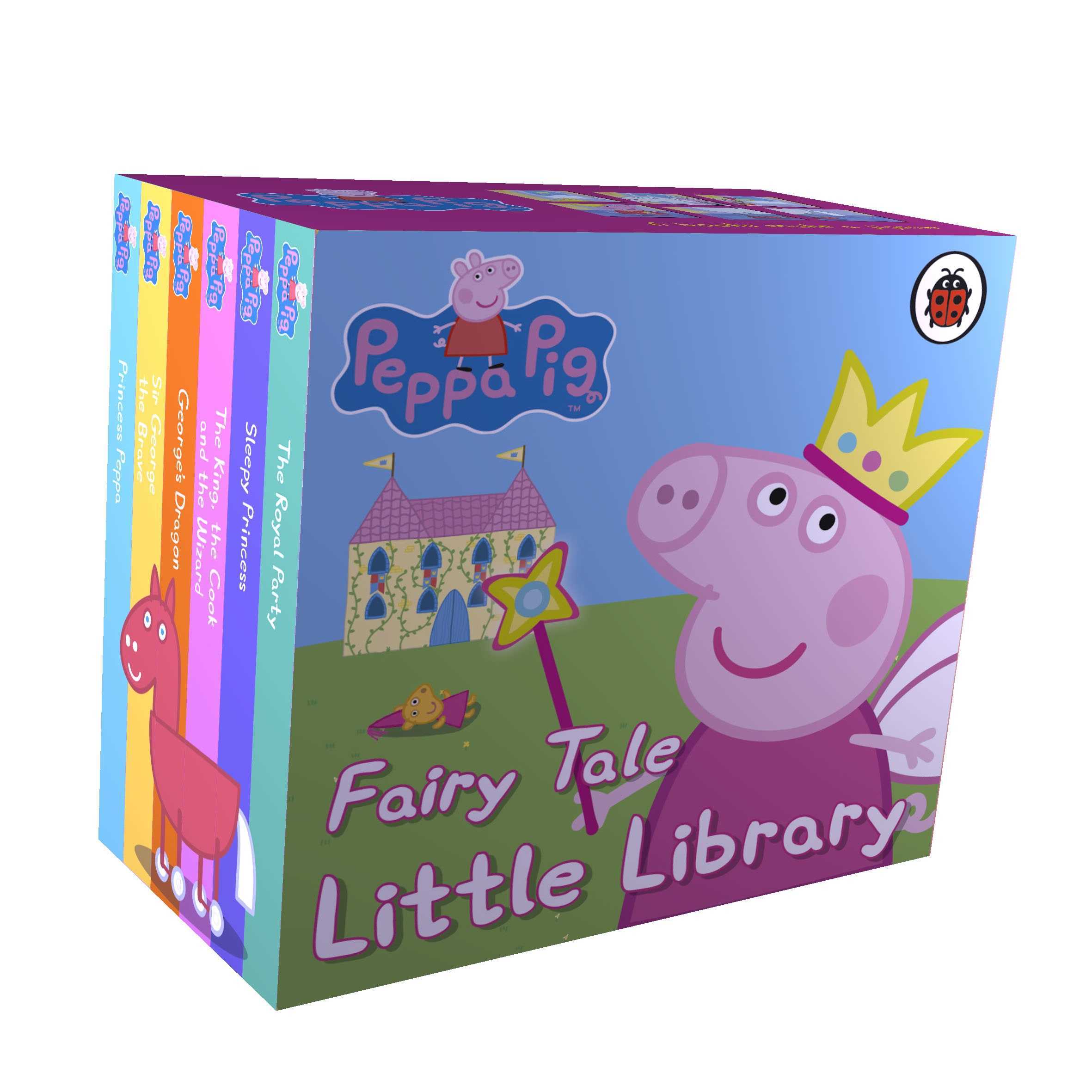 Peppa Pig Fairy Tale Little Library ( 6 Board Book Set )