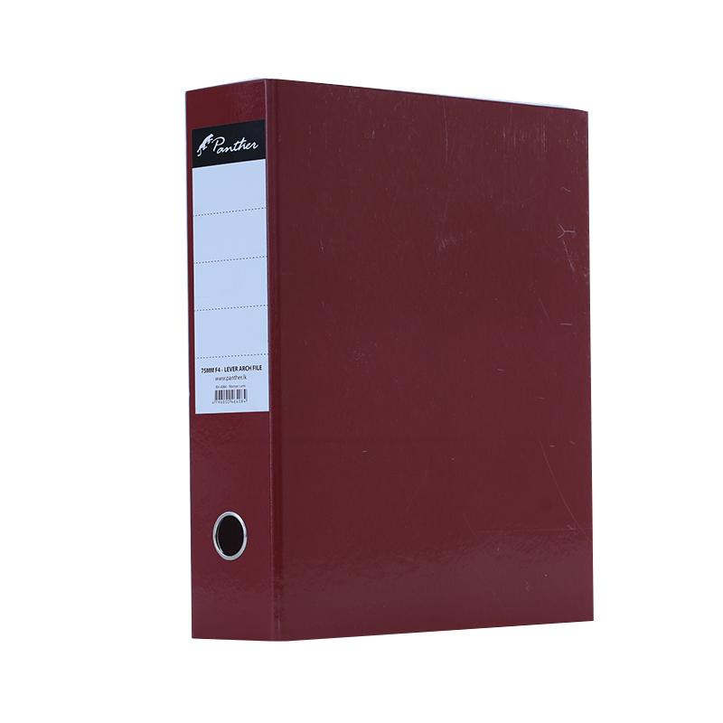 Panther Box File 75mm F4 - Lever Arch File Maroon (BX4084)