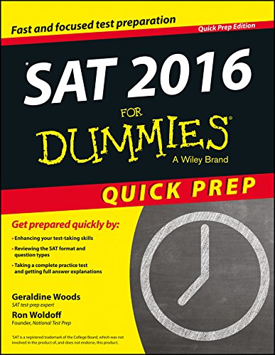 SAT 2016 for Dummies: Quick Prep