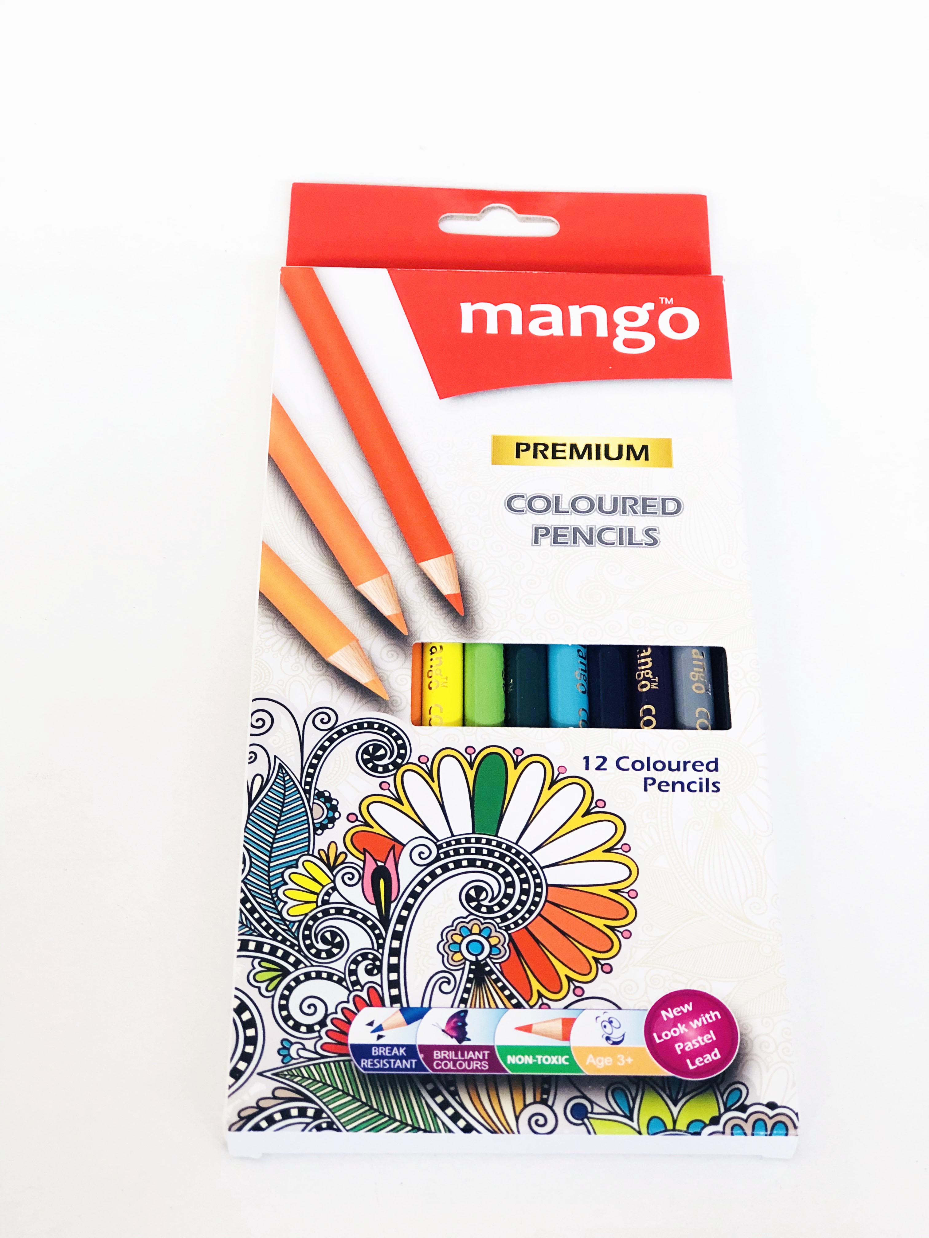 Mango Premium 12 Coloured Pencils
