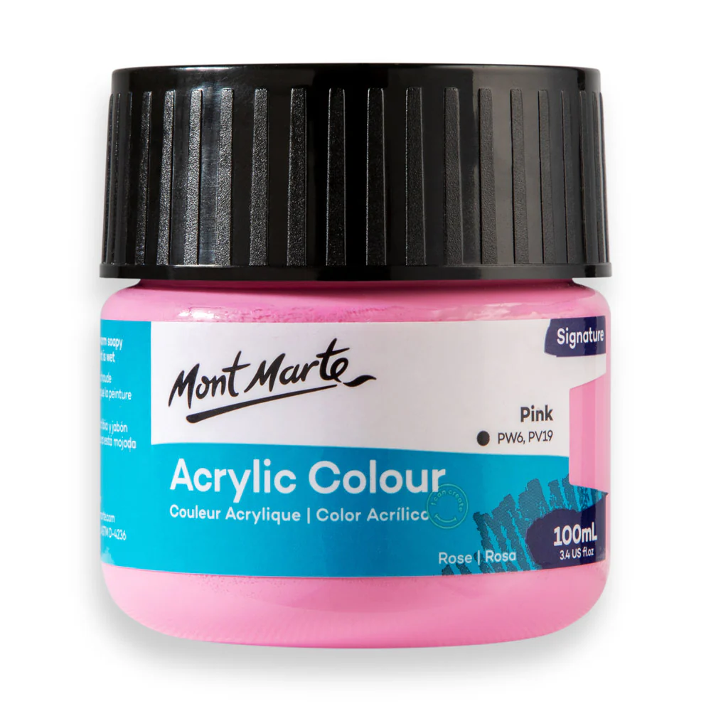 Mont Marte Signature 100ml Acrylic Colour - Pink