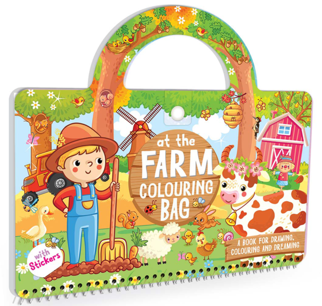 At The Farm Colouring Bag with Stickers