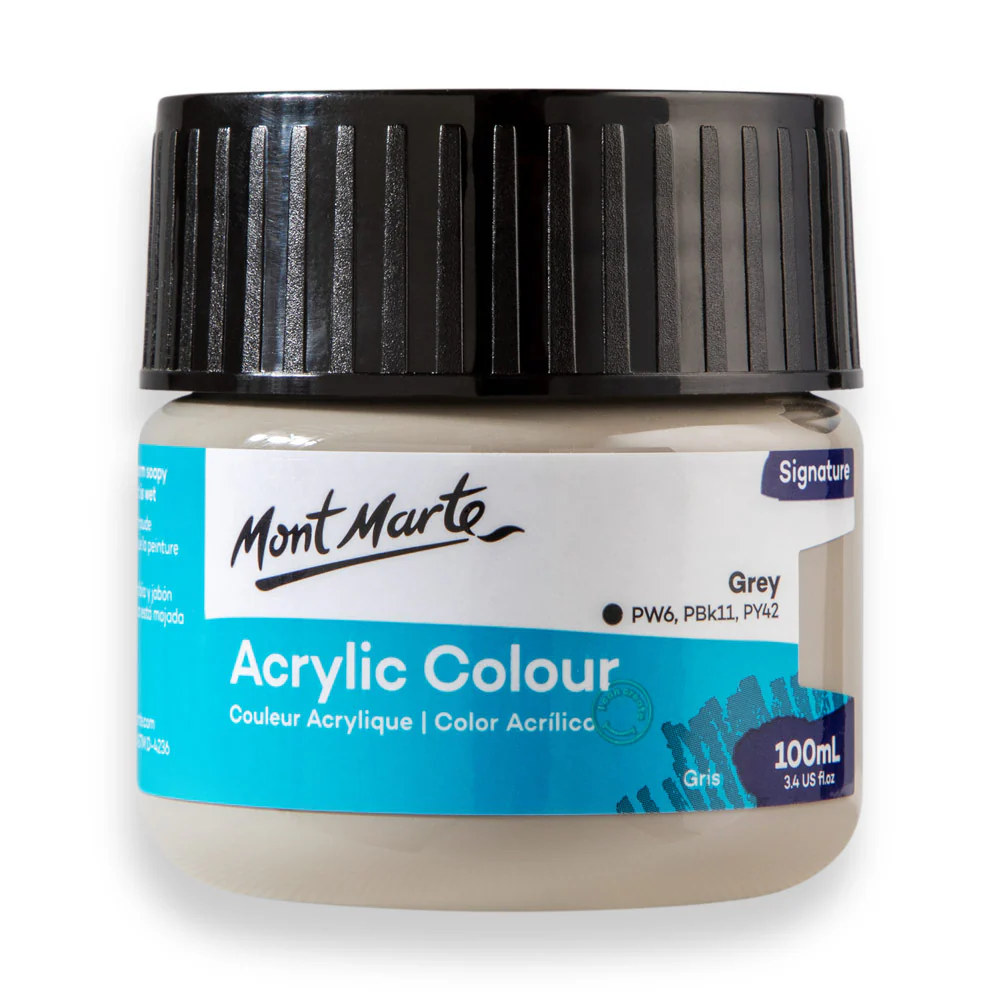 Mont Marte Signature 100ml Acrylic Colour - Grey
