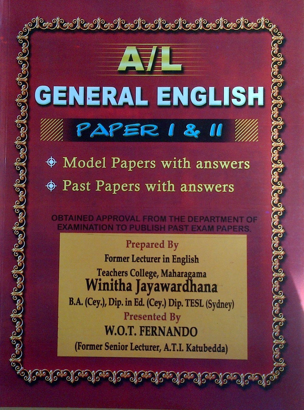A/L General English Paper 1 & 2