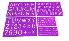 Student Lettering Stencil 30mm