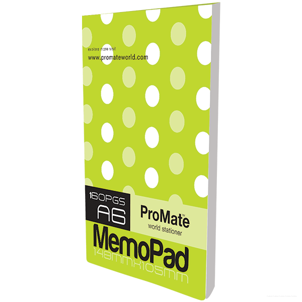 Promate A6 Memopad 160 Pages