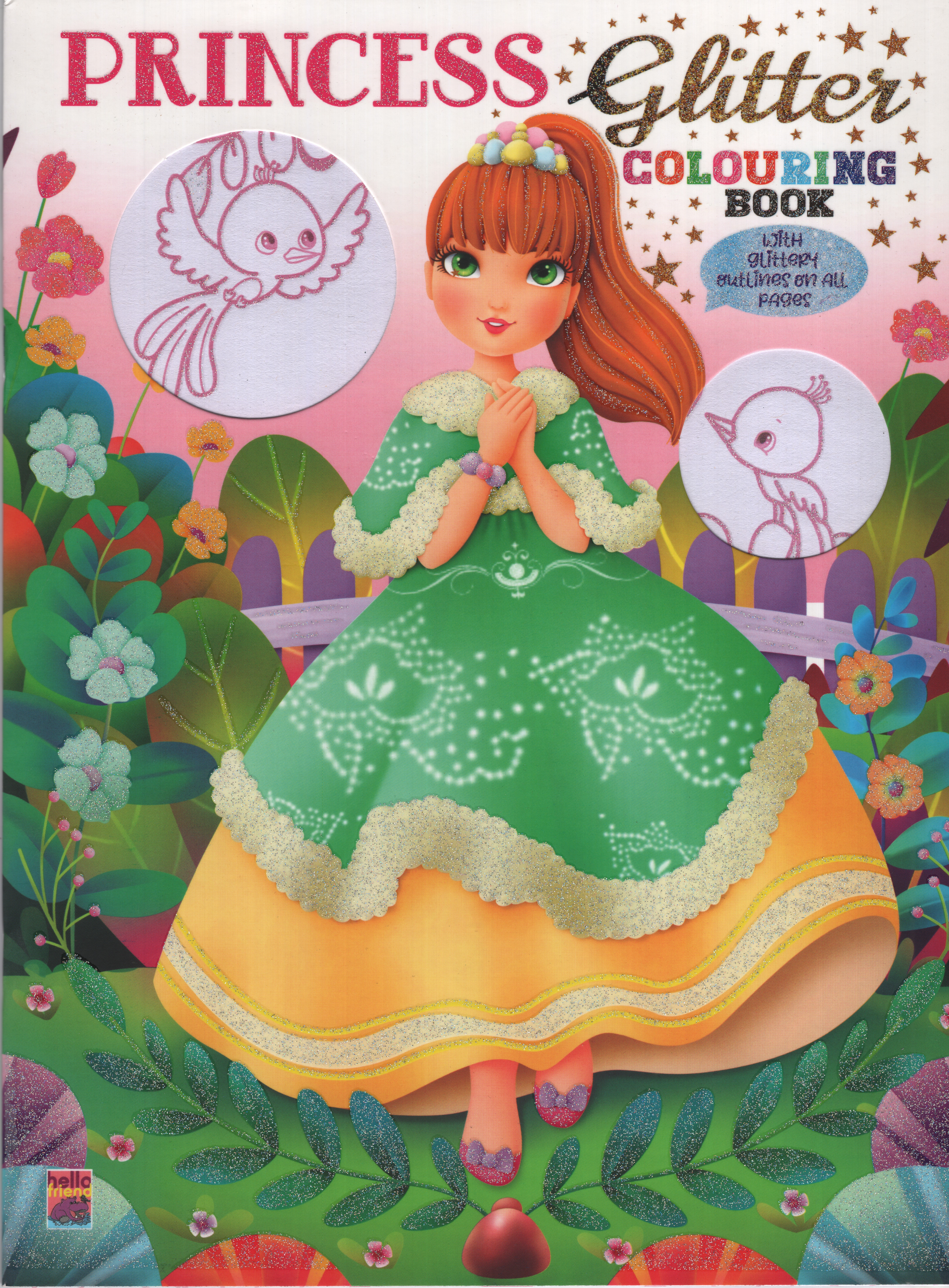 Princess Glitter Colouring Book