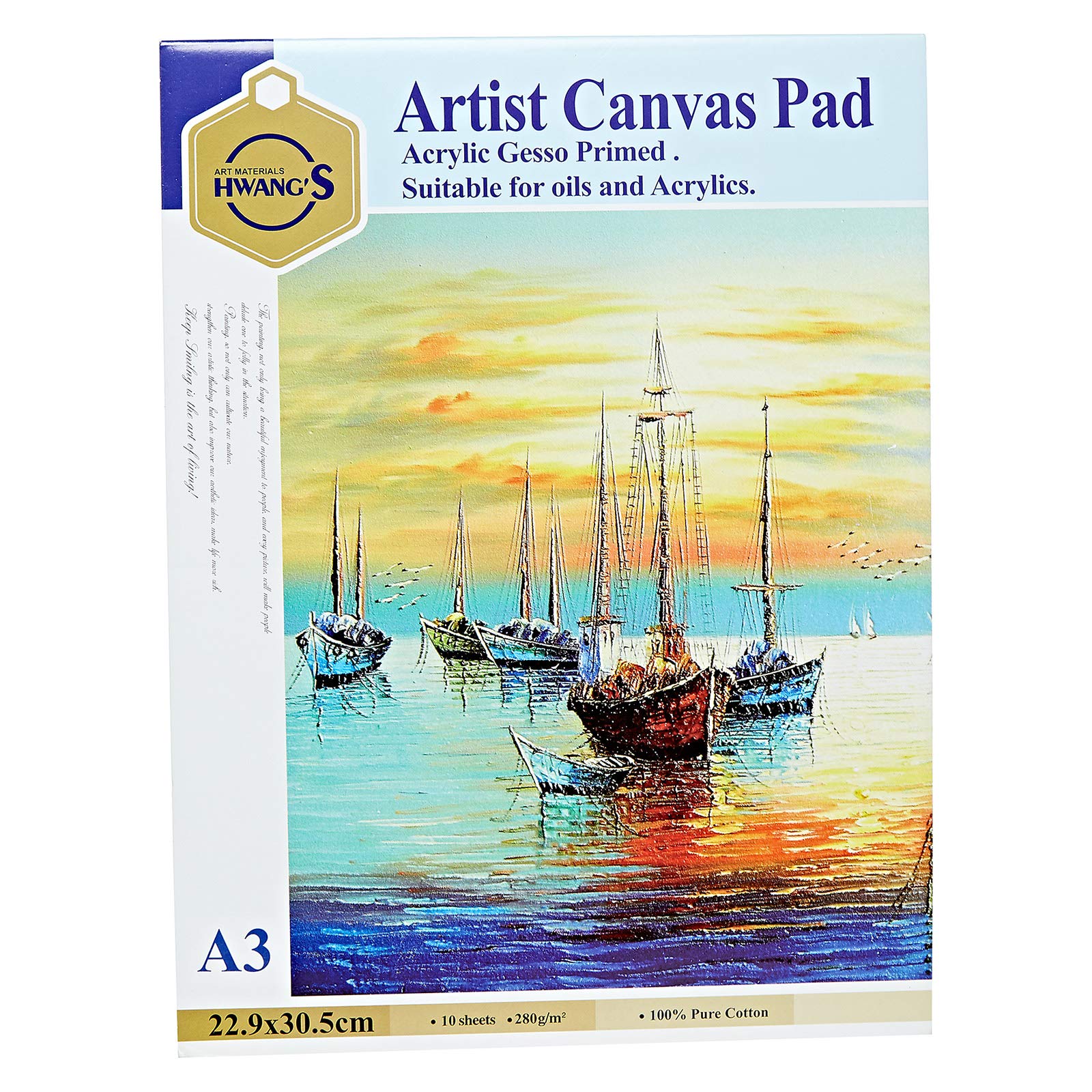 HwangS Artist Canvas Pad A3 (29.7 x 42cm)