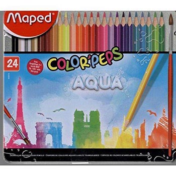 Maped Color Peps AQUA 24 Metal Box