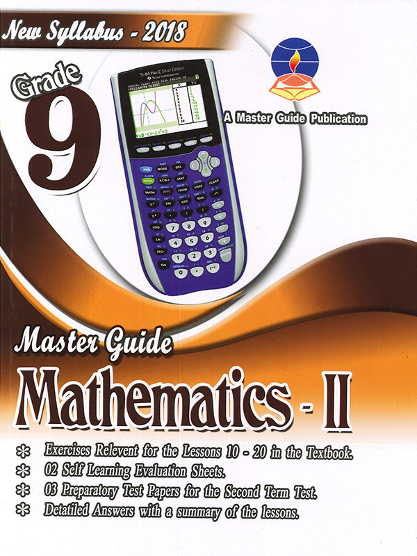 Master Guide Grade 9 Mathematics II ( New Syllabus 2018 )