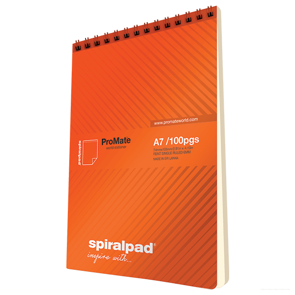 Promate A7 Spiralpad Short 100 Pages Notebook 