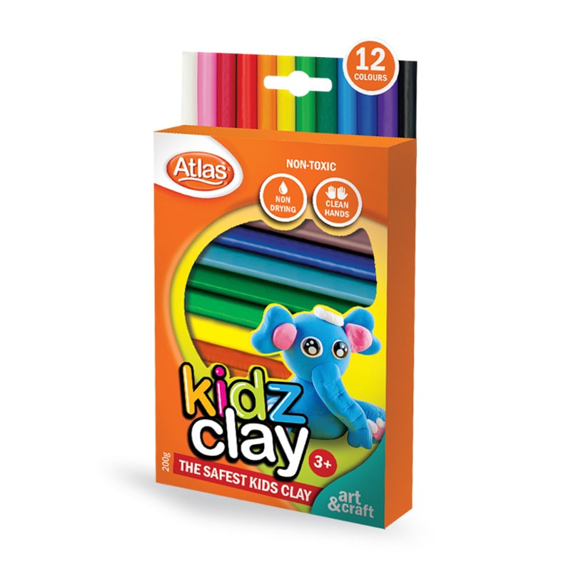 Atlas Kidz Clay 12 Colour 