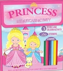 Princess Suitcase Activity and Coloring fun