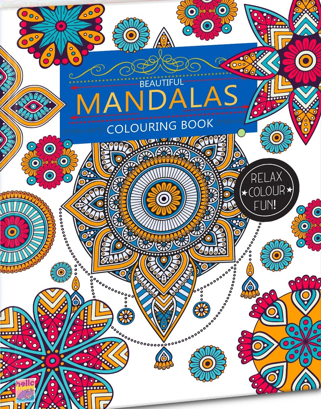 Hello Friend Mandalas Colouring Book