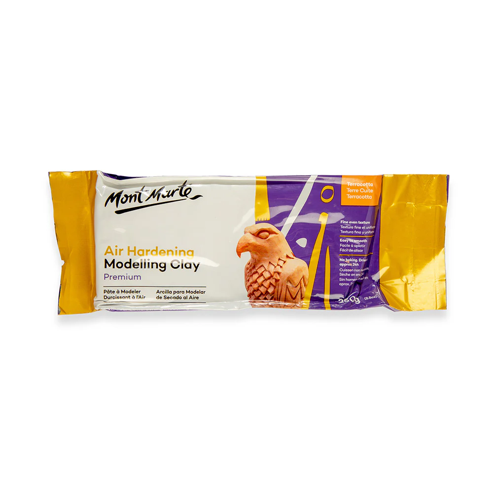 Mont Marte Premium Terracotta Air Hardening Modeling Clay 250g