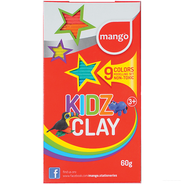 Mango Kidz Clay 9 Colors 60g