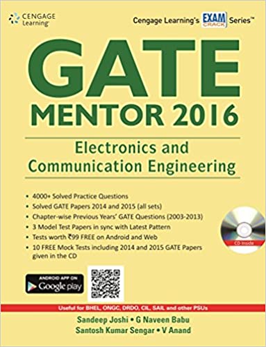 GATE Mentor 2016 Electronics and Communication Engineering With CD 