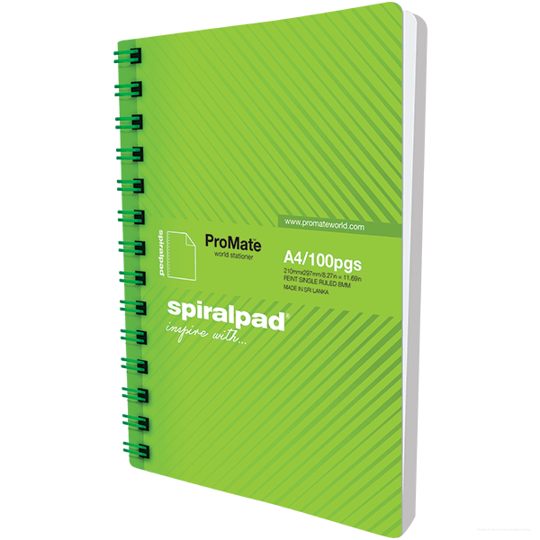 Promate Spiralpad A4 100 Pages Feint Single Ruled ( Topt )