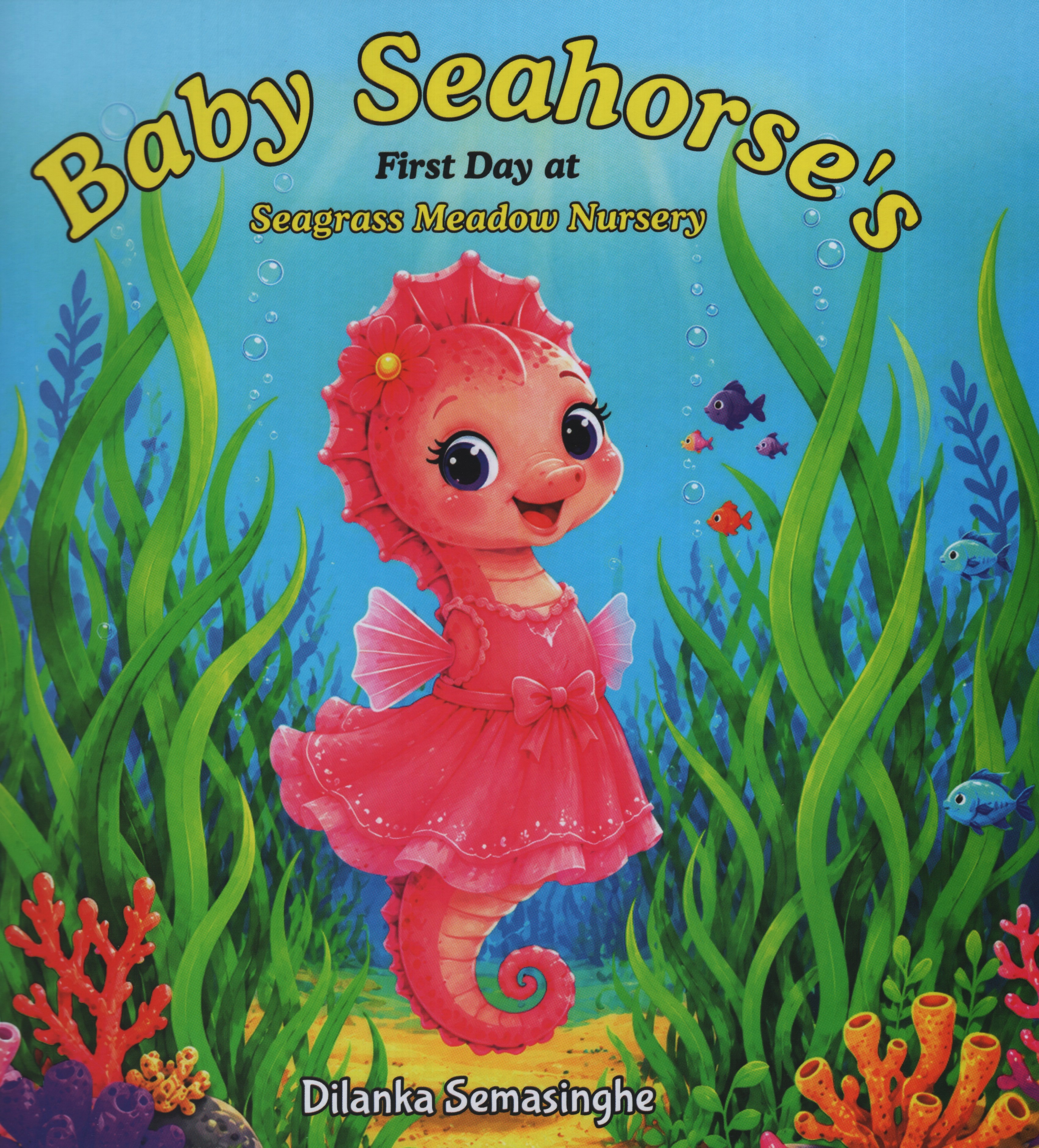 Baby Seahorses First Day at Seagrass Meadow Nursery