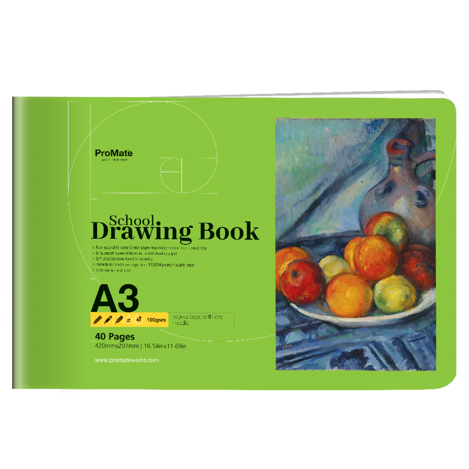 Promate School Drawing Book A3 40 Pages 