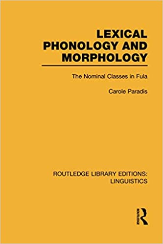 Lexical Phonology and Morphology