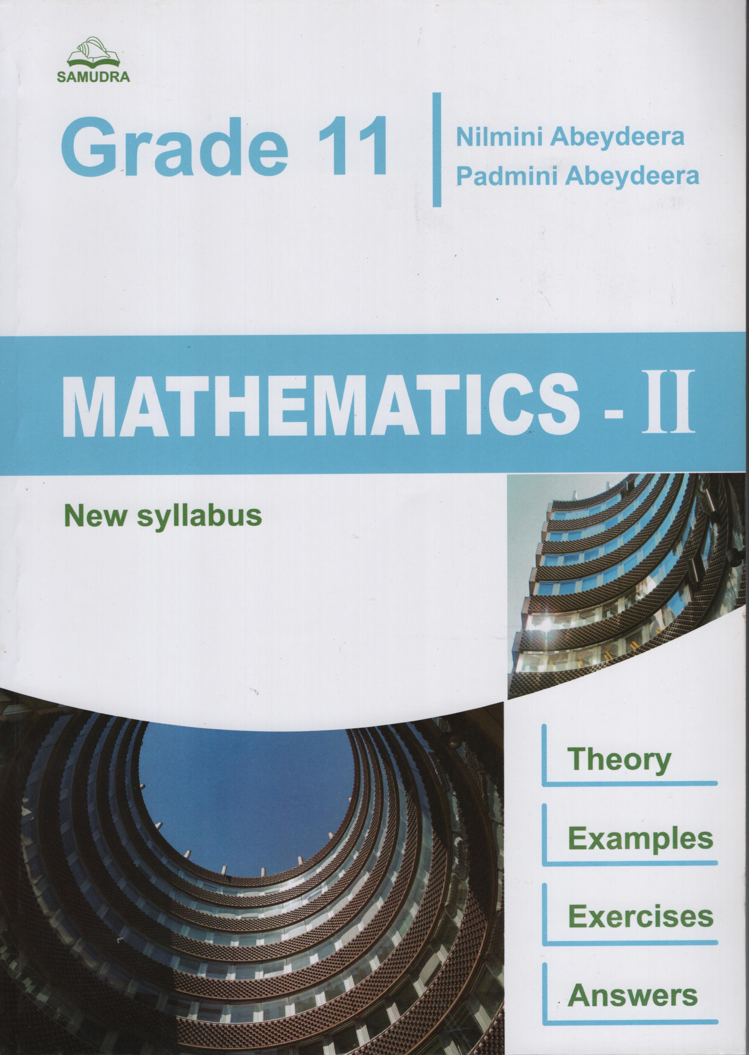 Grade 11 Mathematics Part 2 (New Syllabus)