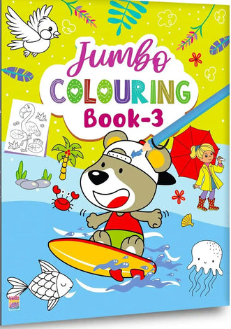 Hello Friend Jumbo Colouring Book 3 