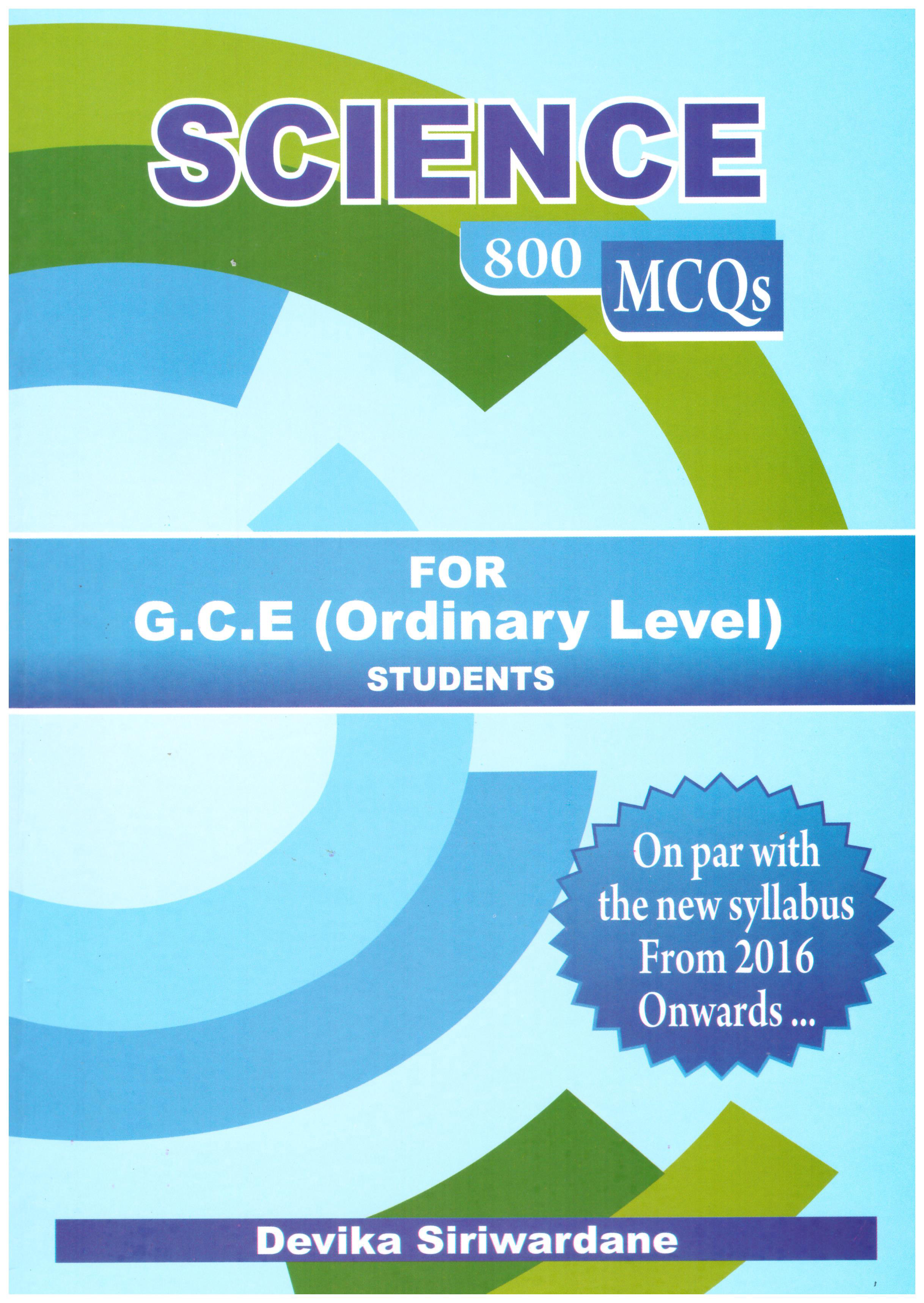 Science 800 MCQs  for G.C.E Ordinary Level Students