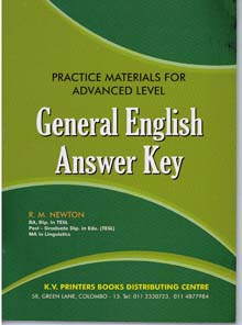 Practice Materials for A/L General English Answer Key