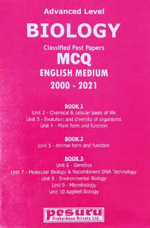Pesuru Advanced Level Biology Classified Past Papers MCQ 2000 - 2022 (English Medium)