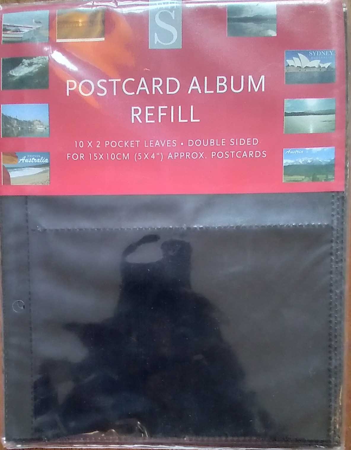 WHSmith Postcard Album Refills ( Pack of 10 )