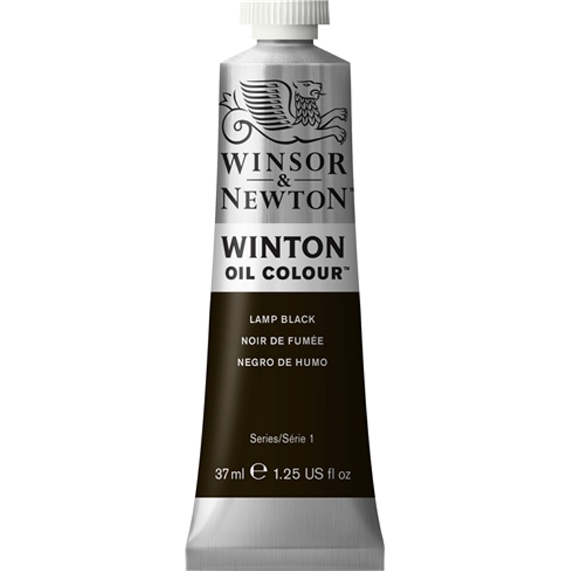 Winsor & Newton Winton oil colour Lamp Black 37ml 