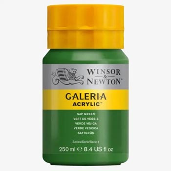 Winsor & Newton Winton Acrylic Colour Bottle Sap Green 250ml 