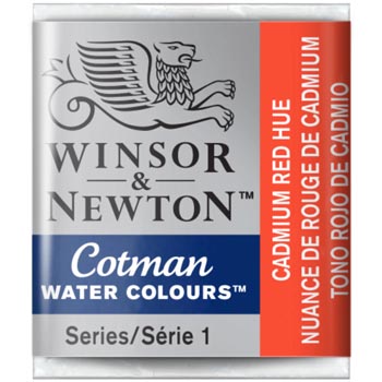 Winsor & Newton Cotman watercolour H/Pan Cadmium Red Hue 