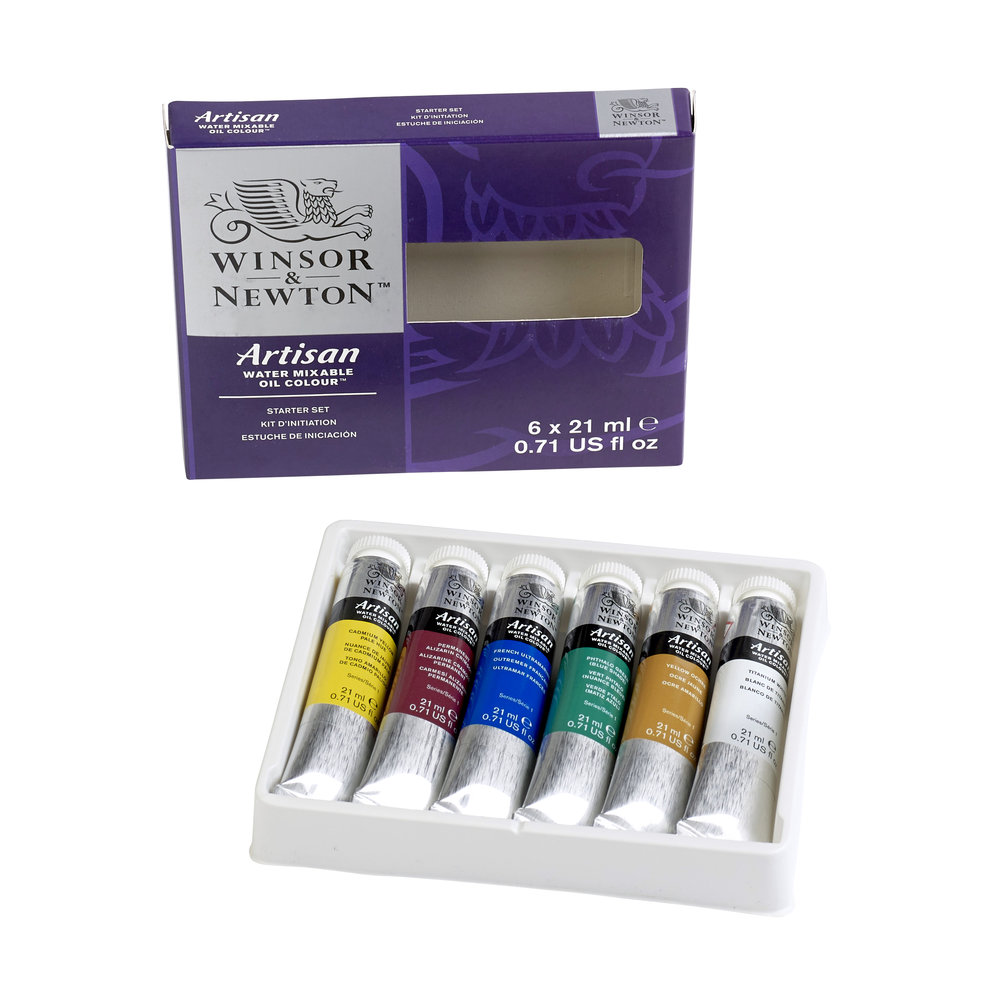 Winsor & Newton Artisan Water Mixable Oil 6 Colour Sterter Set 21ml