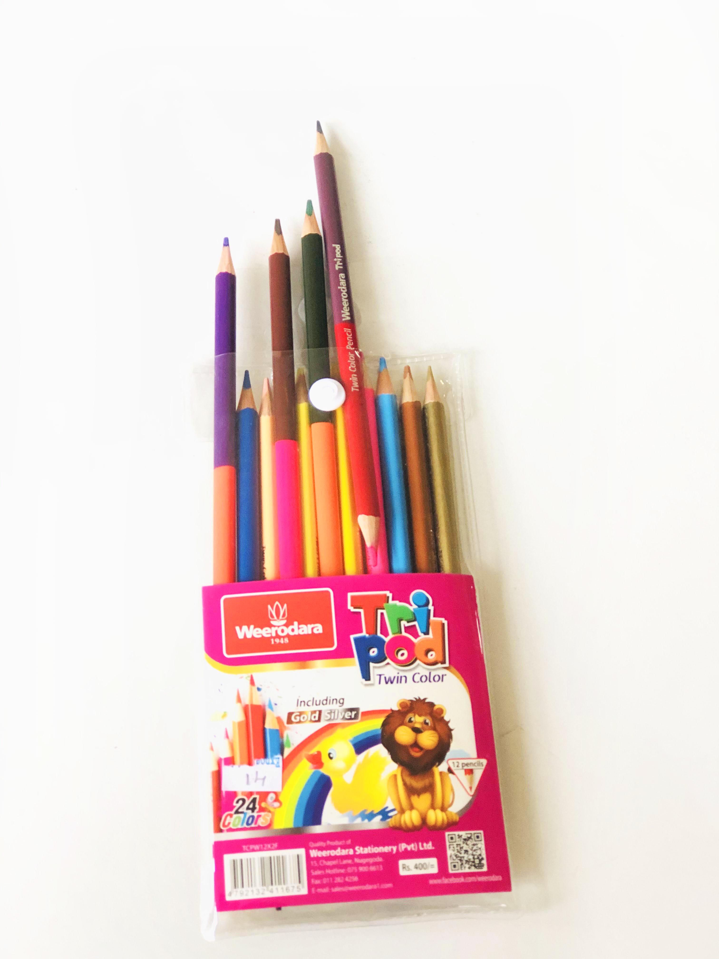 weerodara Tri Pod Twin 12 Color pencil 