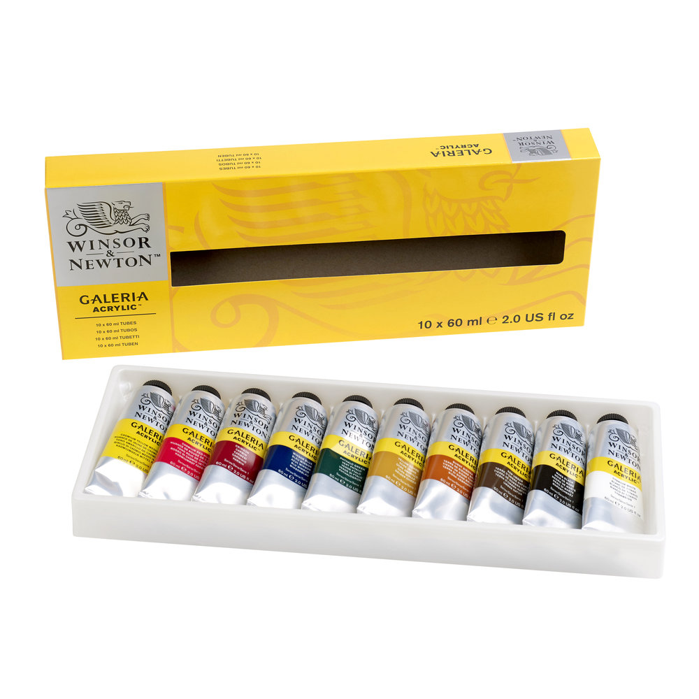 Winsor & Newton Galeria Acrylic Colour 10 Tube Set 60ml