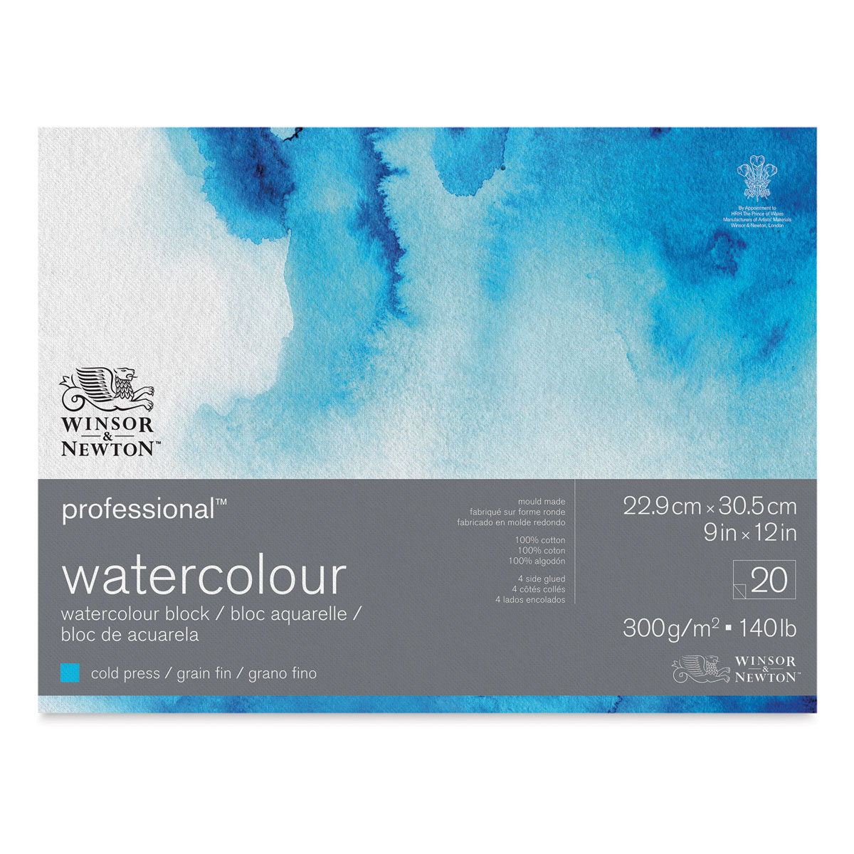 Winsor & Newton Watercolour Block Cold 300gsm 20 sheet 