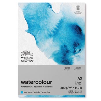 Winsor & Newton watercolour pad A3 300g/m 12 sheet 